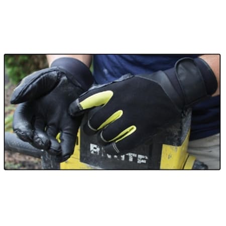 Anti-Vibration Mechanics Style Glove, Black - Extra Large